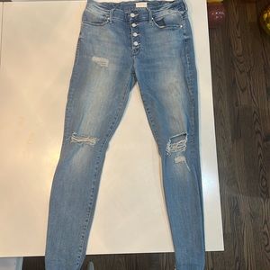 Mother jeans, size 29, style:The Pixie Fray